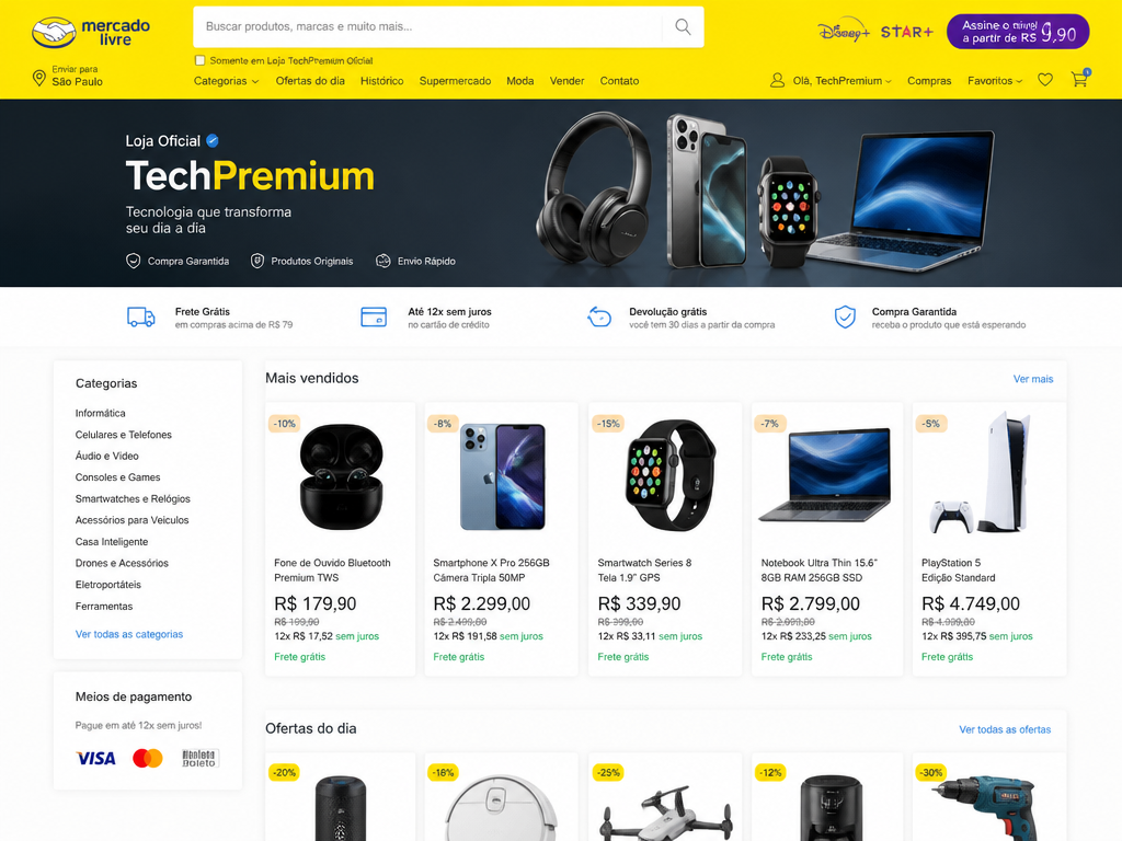 Loja e-commerce gerenciada pela Belfer